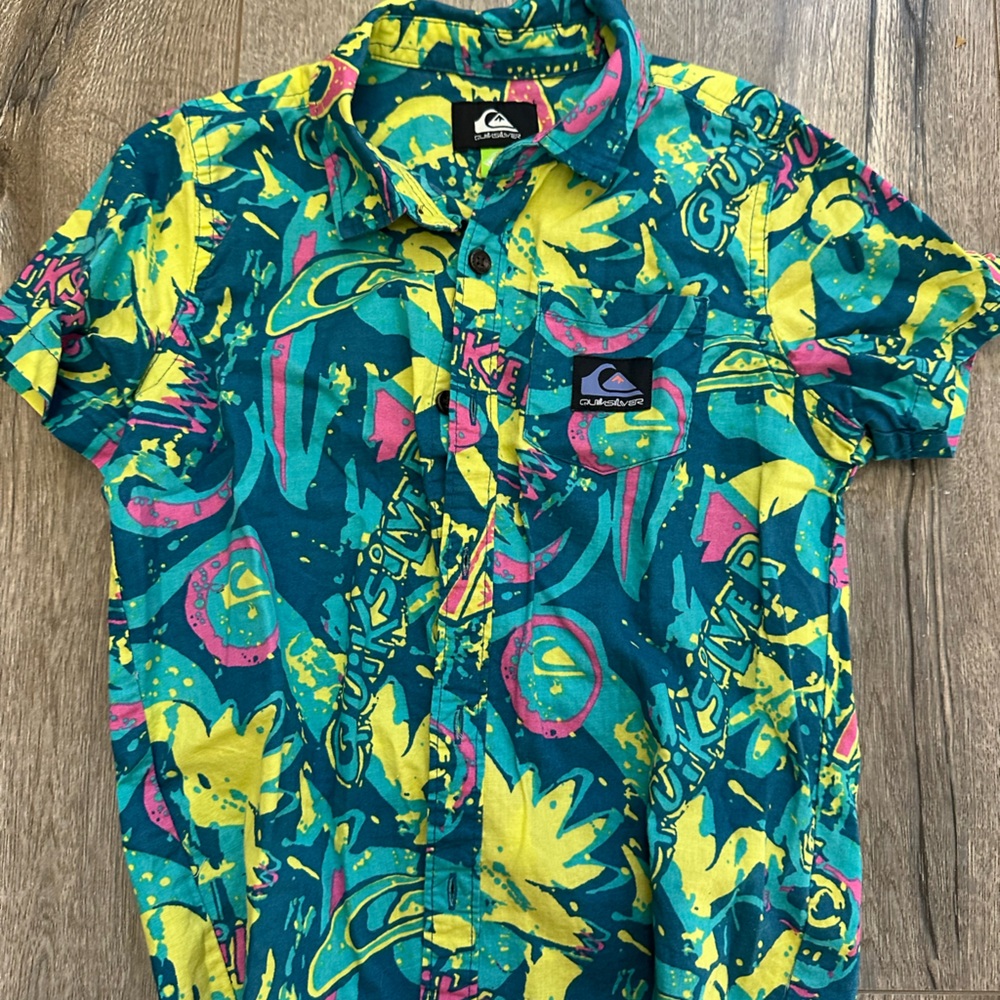 Quiksilver Women's Shorts in Teal and Yellow